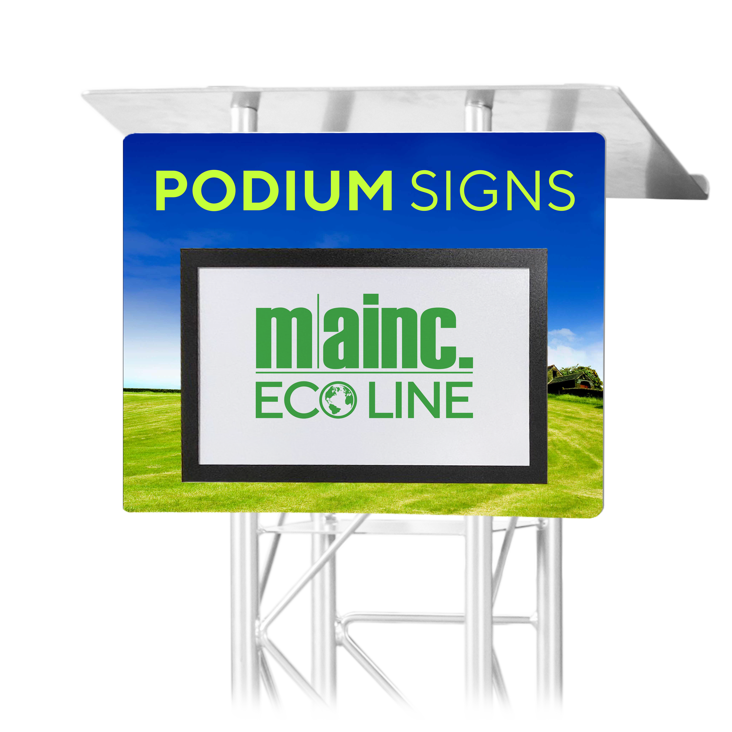 Podium Sign_Eco_Line