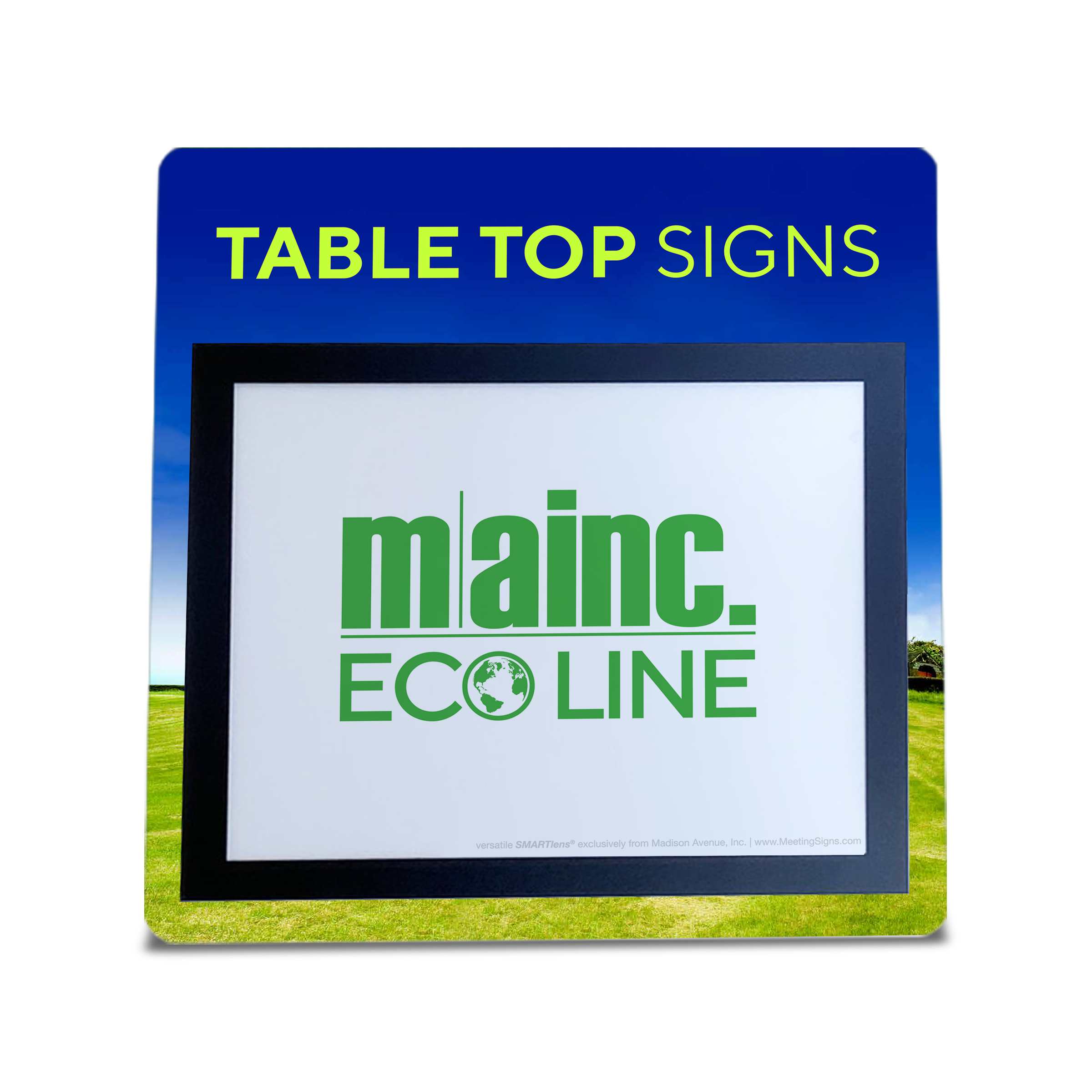 Table Top Sign_Eco_Line